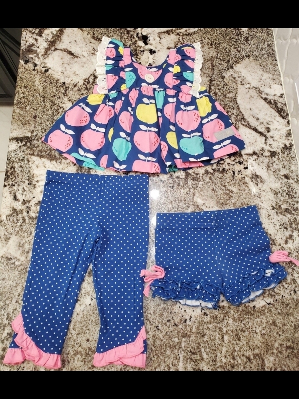Eleanor Rose 3 Piece Set Apples Size 12 Months 12M